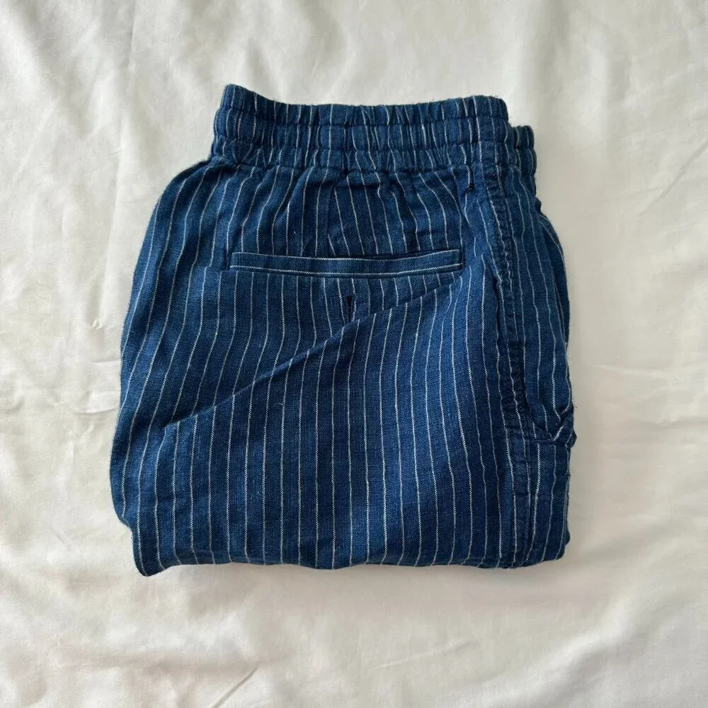 JCrew Striped Drawstring Shorts